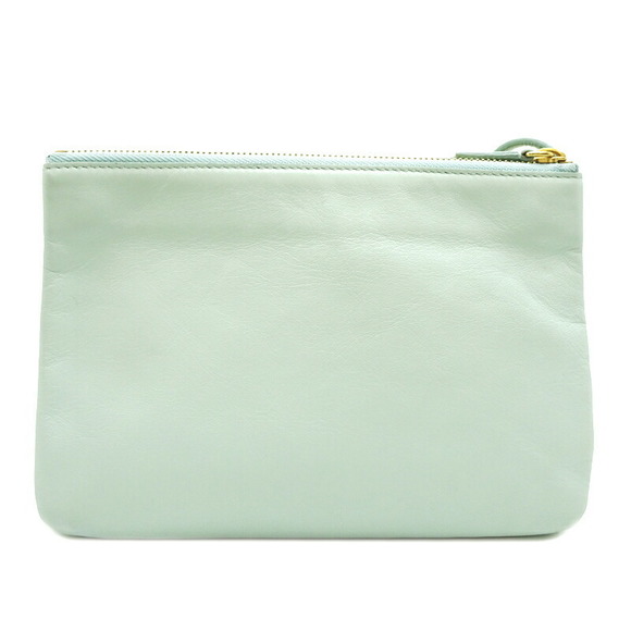 Celine Trio Small Shoulder Bag Leather Mint - Picture 2 of 9